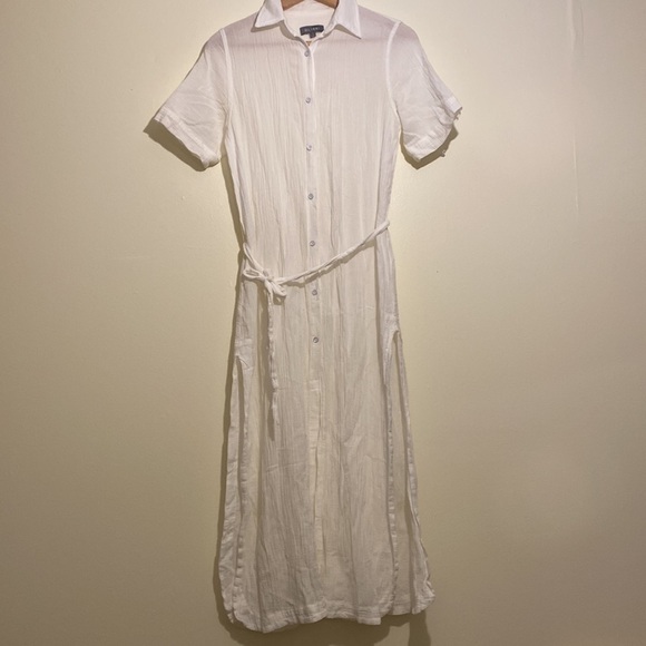 DL1961 Fire Island white shirt dress. Size S - Picture 6 of 15